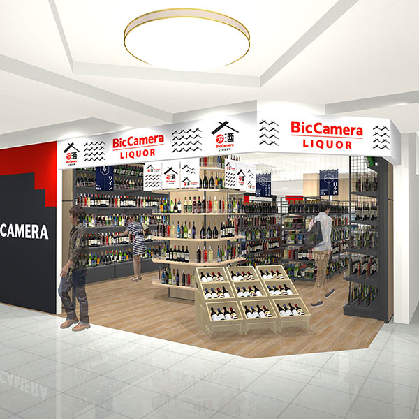 Air BicCamera Liquor AquaCity Odaiba store